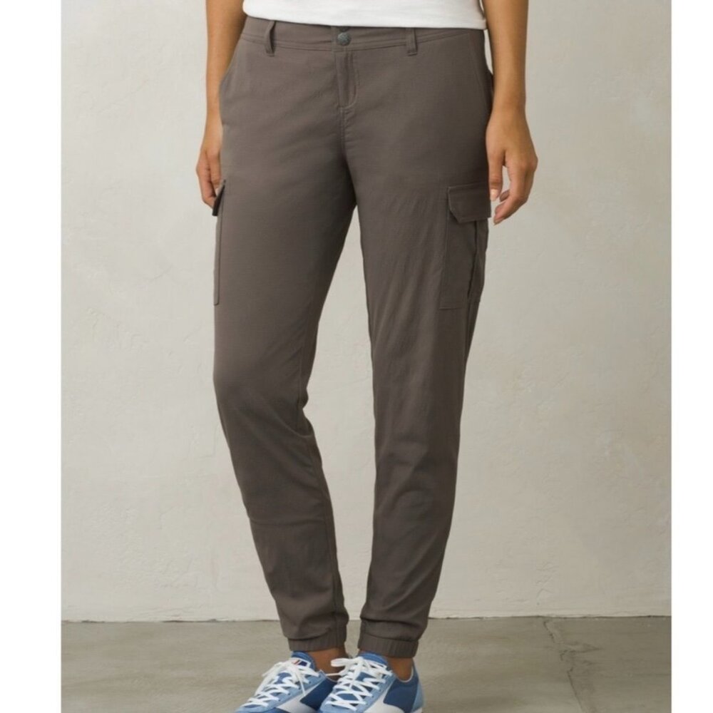 Prana Sage Cargo Mid Rise Jogger Pants Gorpcore Gray Outdoors Hiking Ripstop 4‎
